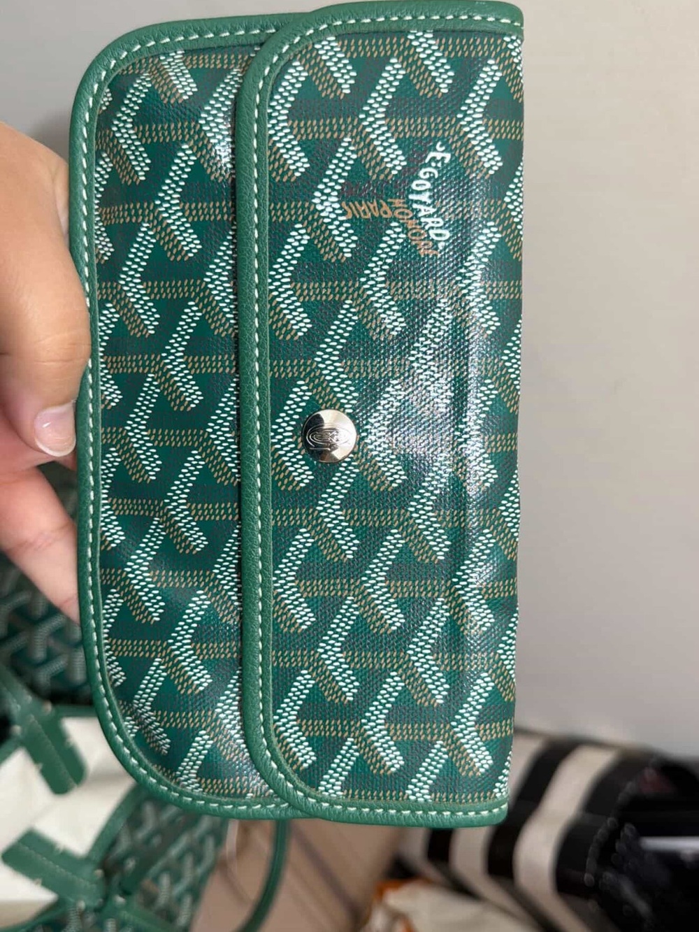 Goyard St. Louis Tote Green - Picture 4 of 14